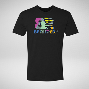 UNISEX BE RIPPED BOLD TEE - SUMMER VIBES - BLACK