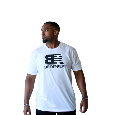 UNISEX BE RIPPED BOLD TEE - WHITE