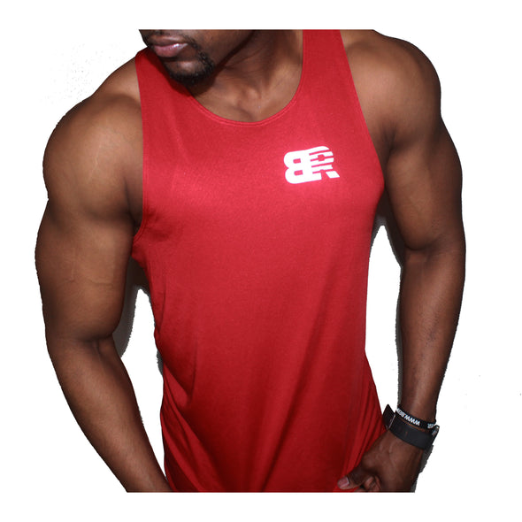 MEN'S RACERBACK TANK 2.0 - RED-BE RIPPED FITS