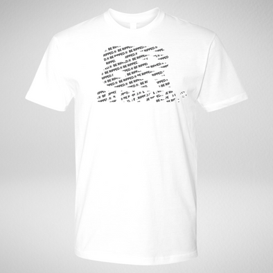 UNISEX BE RIPPED BOLD TEE - JUST KEEP GOING - WHITE